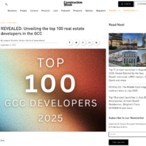REVEALED: Unveiling the top 100 real estate developers in the GCC ...