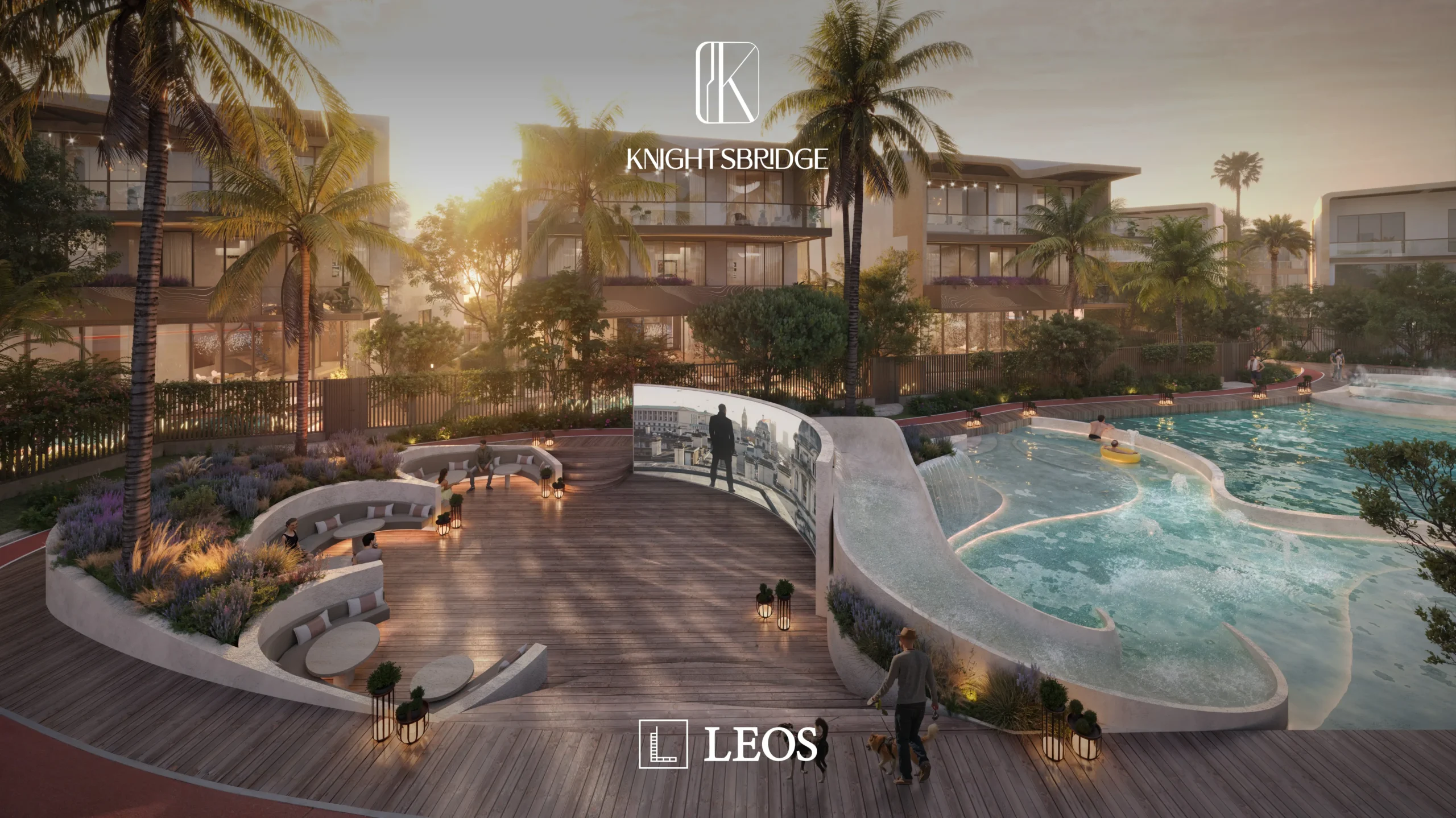 Lifestyle amenities in Meydan including parks, swimming pool and family-friendly facilities
